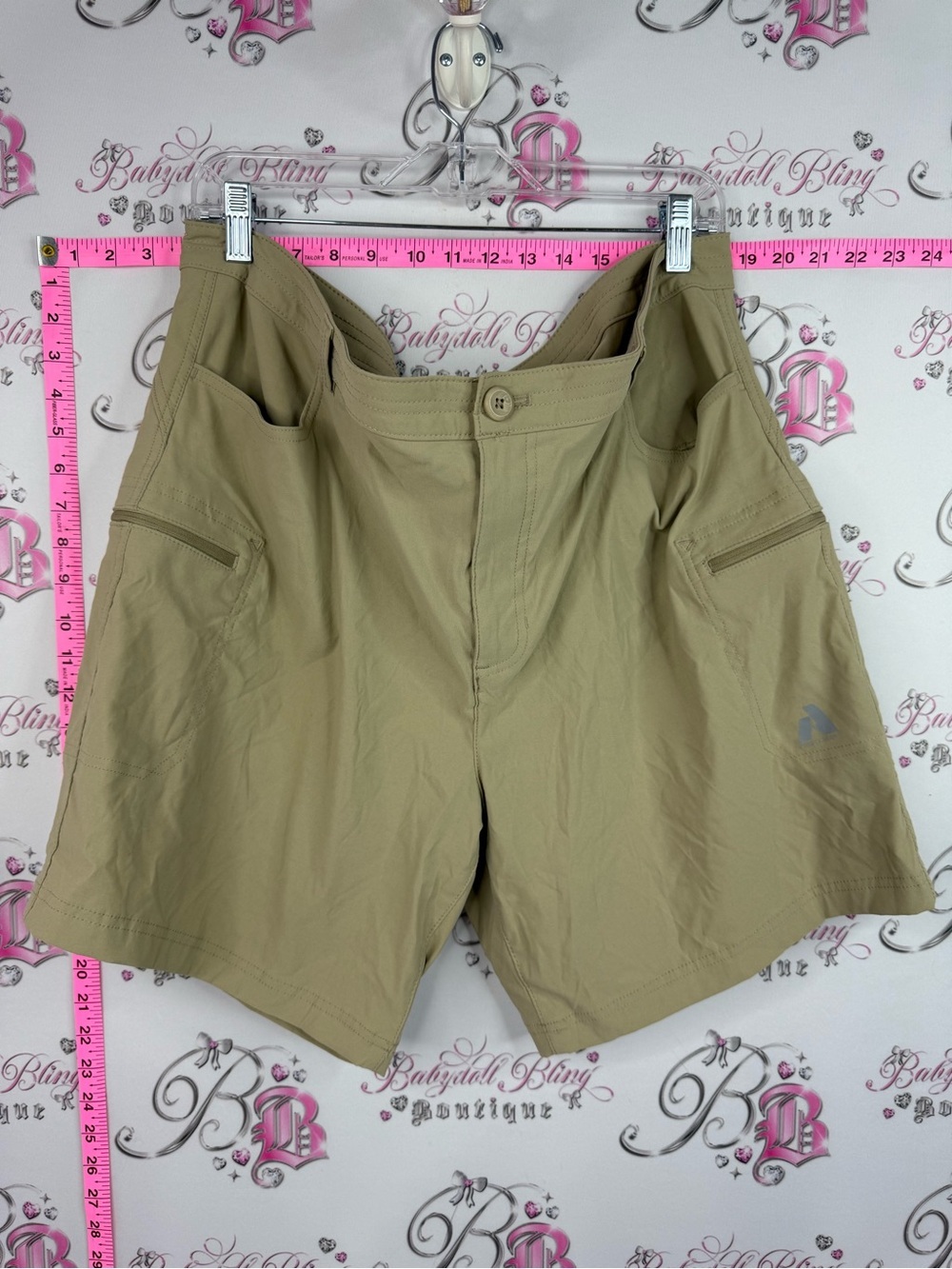 Eddie Bauer Olive Green Lightweight Women's Athletic Shorts